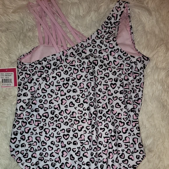 Juicy Couture Black Label Girls One Piece Swimsuit - Size 10/12 - NWT